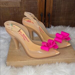 Vivienne Westwood Women's Nude and Pink Heels